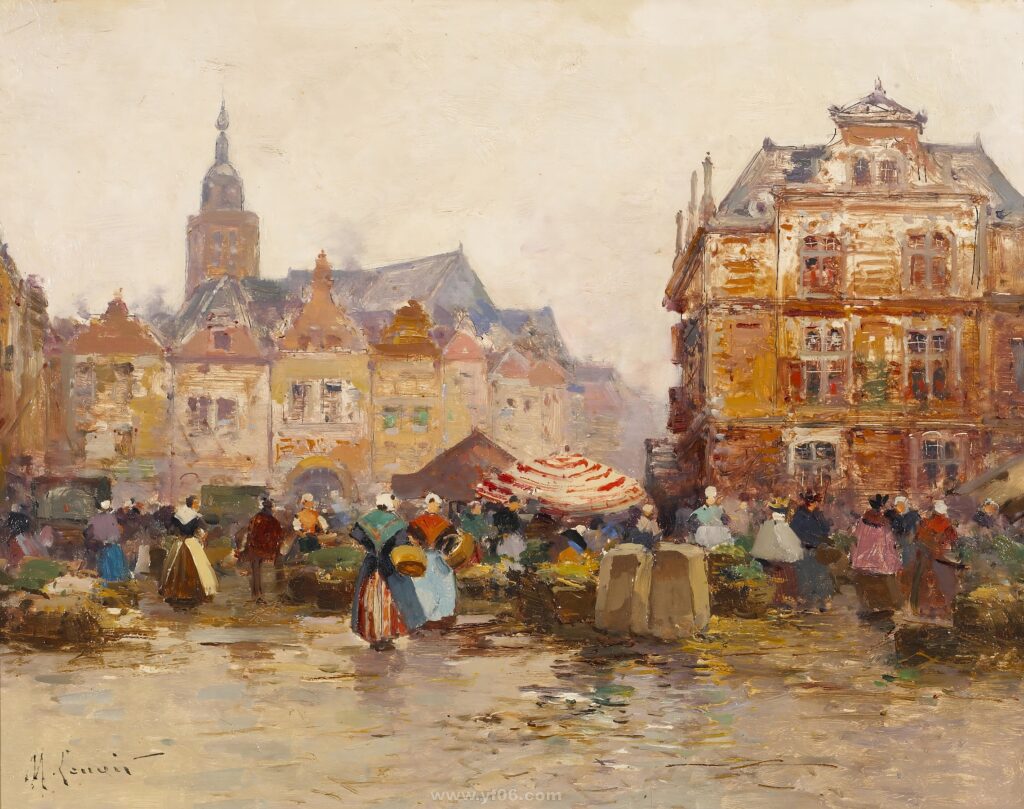 18p尤金·加林·拉卢油画风景街景油画高清打印素材三-乙霏美术素材网