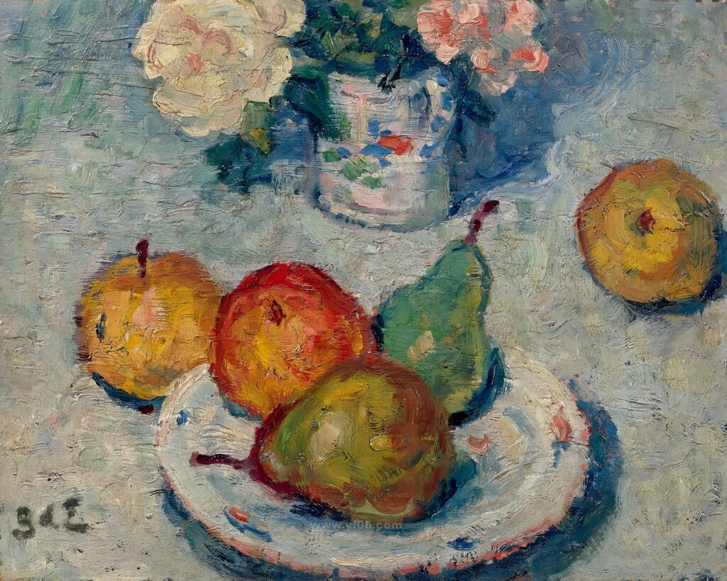 035-1899_Фрукты на блюде и розы (Assiette de Fruits et Roses)_031648