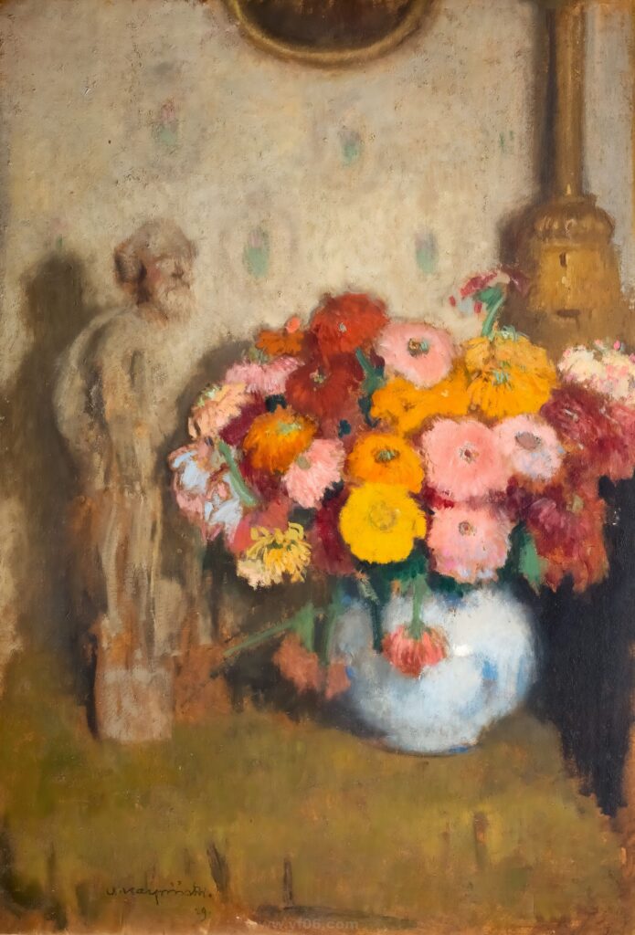 037-Alfons Karpiński (1875 Rozwadów - 1961 Kraków), Cynerarie, 1929 r_035102