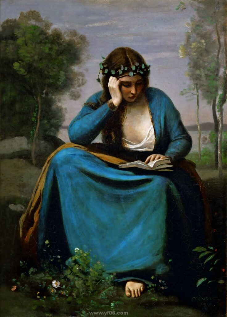 10p卡米耶·柯罗油画作品高清打印素材人物画-乙霏美术素材网