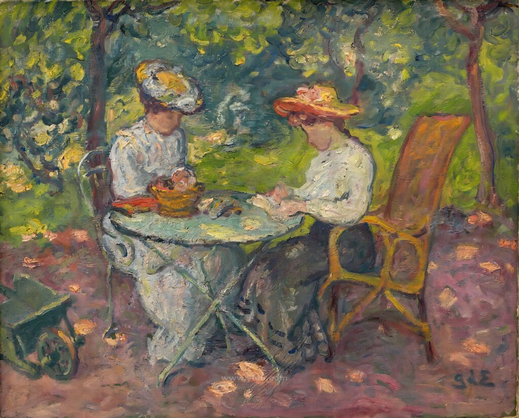 046-Две женщины за столом (Deux Femmes Attablees)_031442