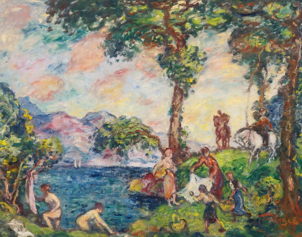 047-1906 (ок)_Оживленный пейзаж (Paysage Anime)_031425