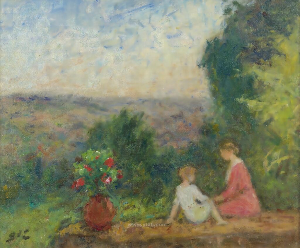 050-Georges d`Espagnat - Landscape with Mother and Child_031409