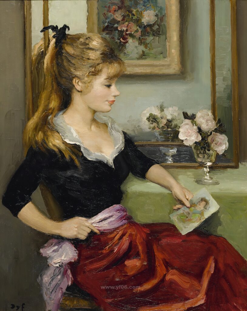 8p马塞尔·戴夫鲜花静物油画打印素材图七-乙霏美术素材网