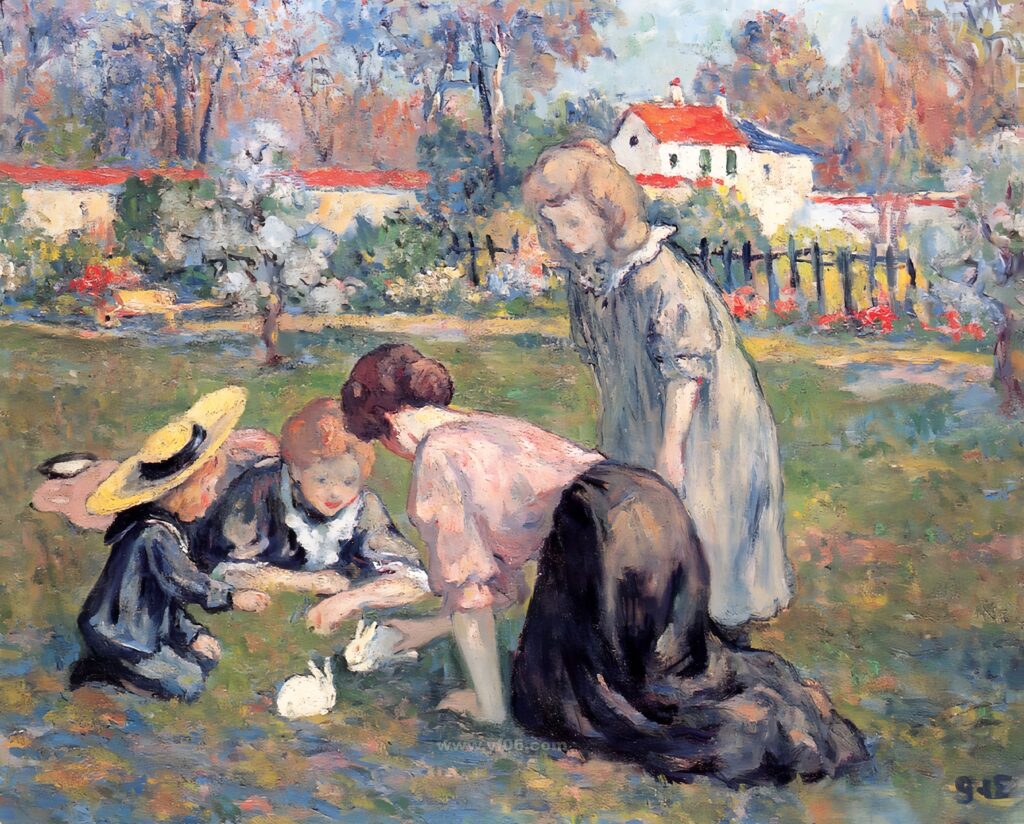 056-The Athenaeum - Children in the Park (Georges d'Espagnat - )_031319