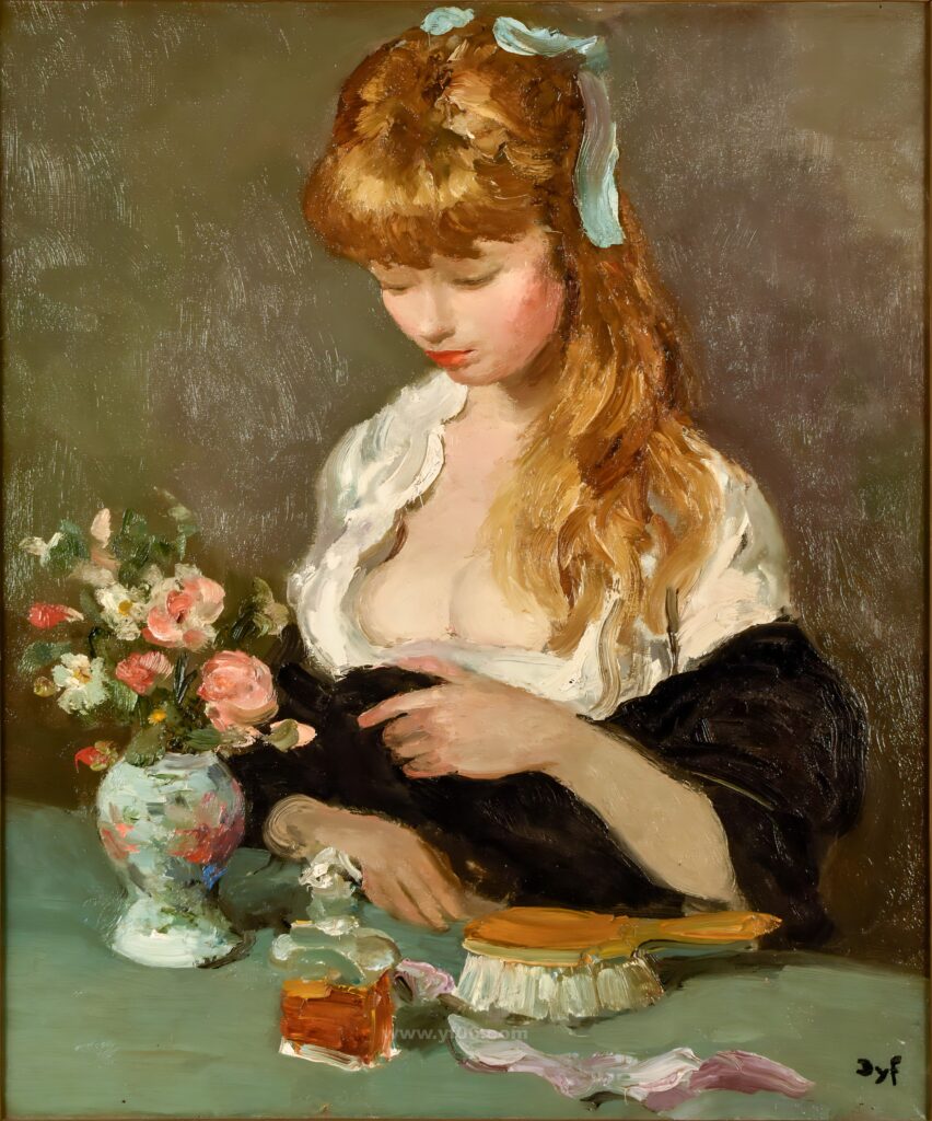 8p马塞尔·戴夫鲜花静物油画打印素材图七-乙霏美术素材网