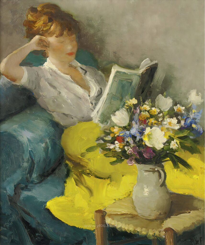 064Marcel Dyf - Claudine Reading, 1957_061953