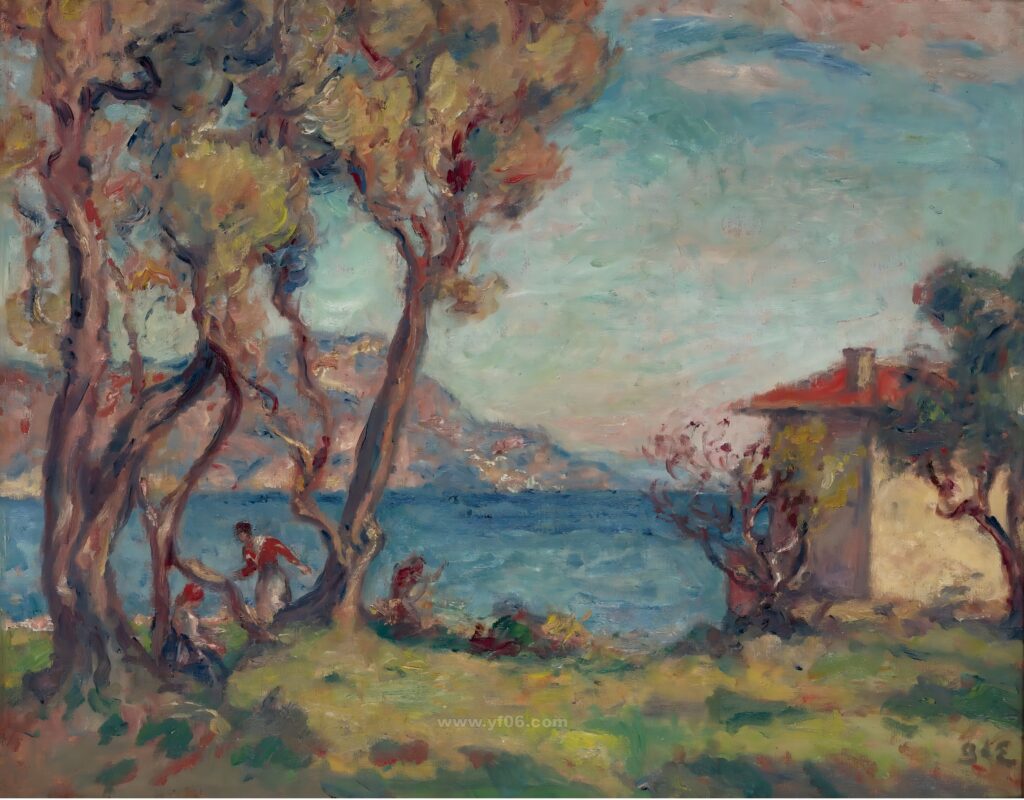 066-Georges d'Espagnat - Little House at the Seashore, 1900_031128