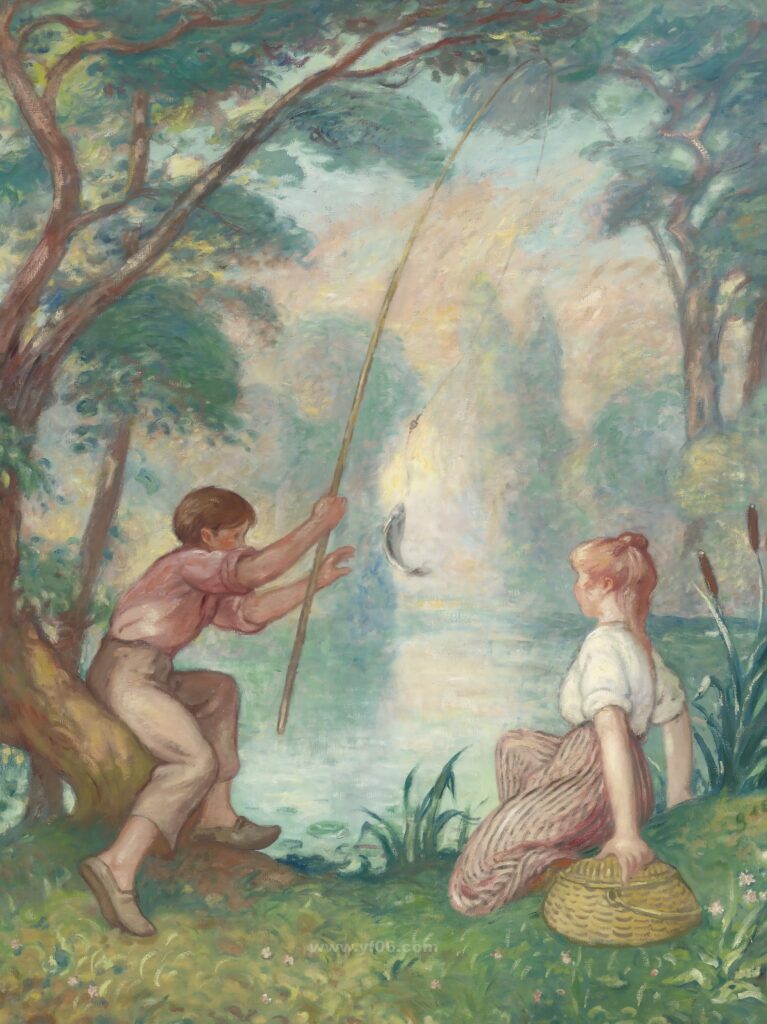 090-Georges d' Espagnat - Fishing on the Ligne_030908