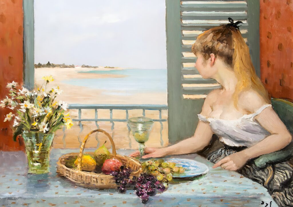 093Marcel-Dyf-Girl-at-the-Window-Unframed_061343