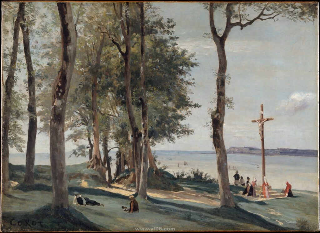 23p卡米耶·柯罗油画作品高清打印素材风景三-乙霏美术素材网