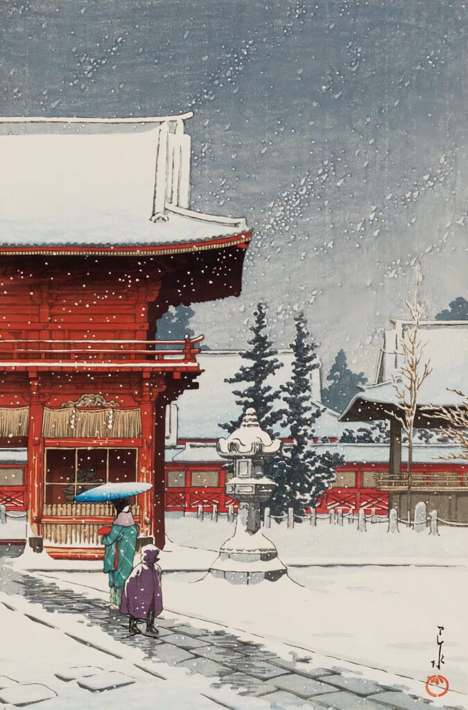 (118)1933根津権現の雪_122234