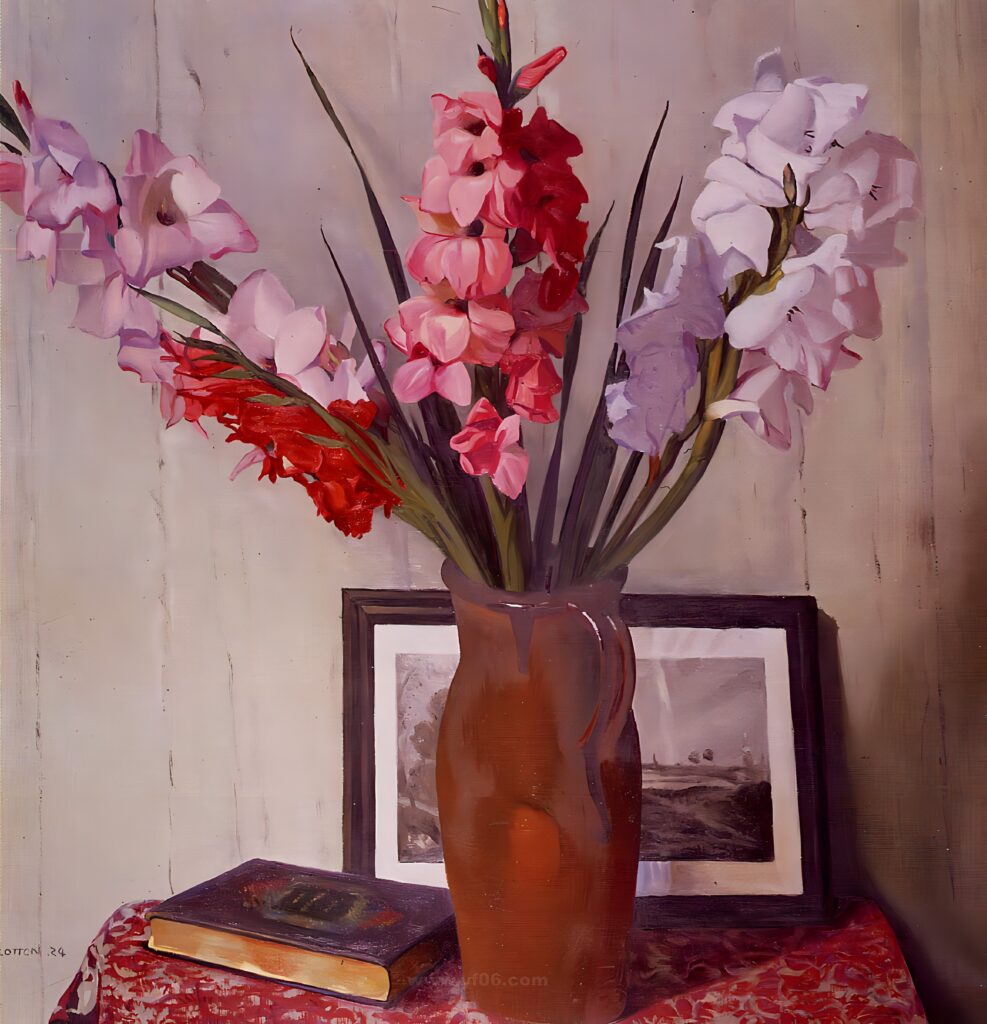 121-Félix Vallotton Still Life with Gladioli, 1924_041246