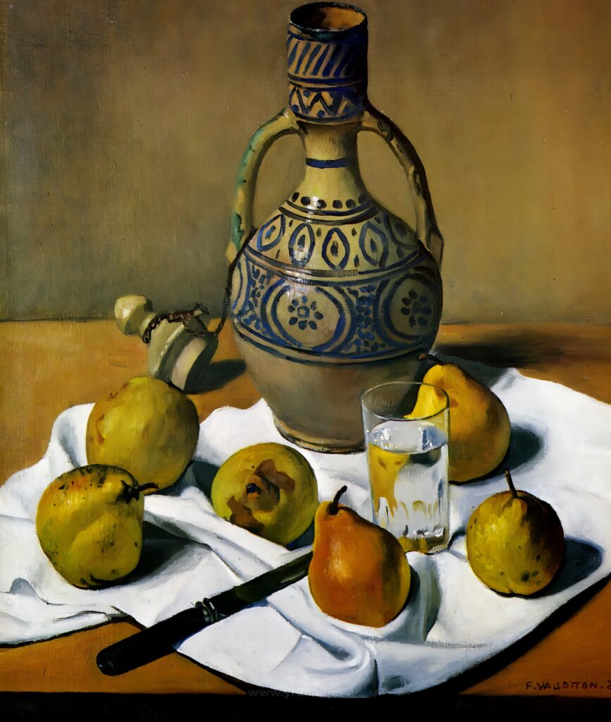 129-Felix Vallotton Moroccan jug and pears, 1924_041040