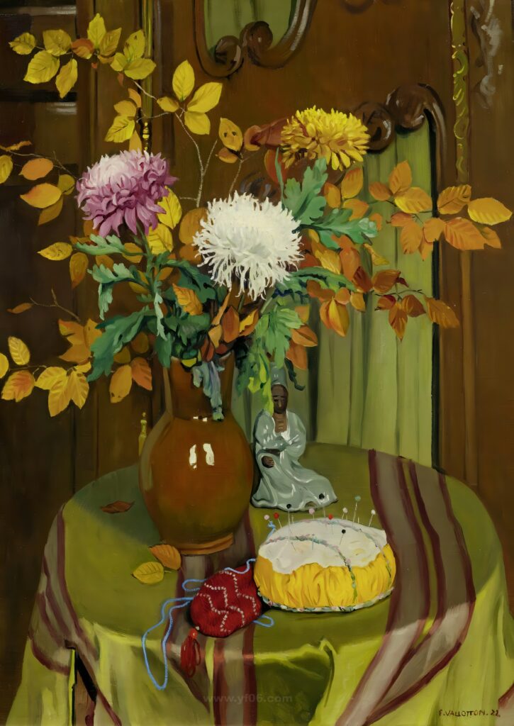 133-Felix_Vallotton_Chrysanthèmes_et_feuillage_d'automne_040934