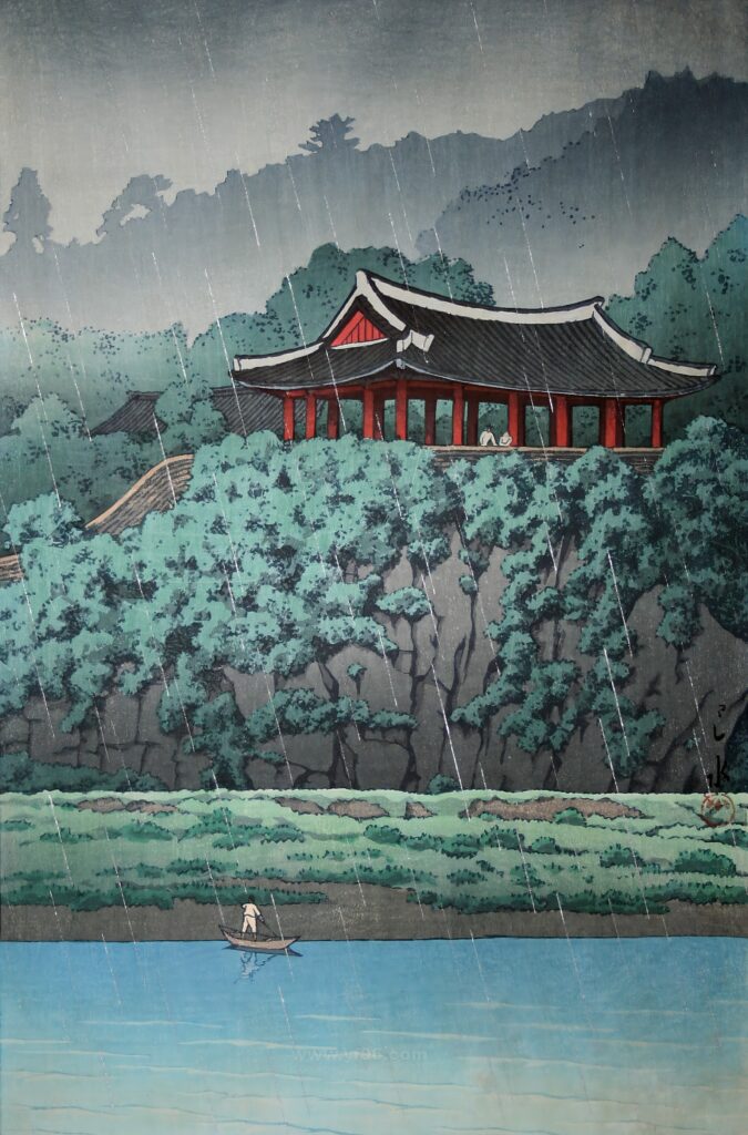 (138)1940朝鮮平壌牡丹台雨_122147