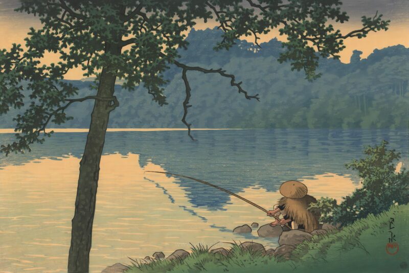 10p川濑巴水浮世绘版画素材高清打印图六-乙霏美术素材网