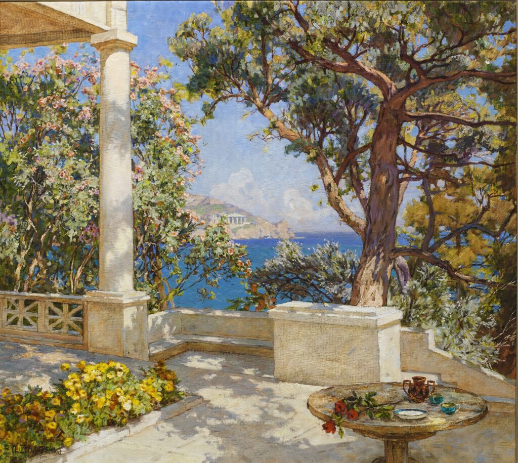 20-彼得·斯托莱连科(1925 Kerch Krim - 2018) 黑海上的露台_040013