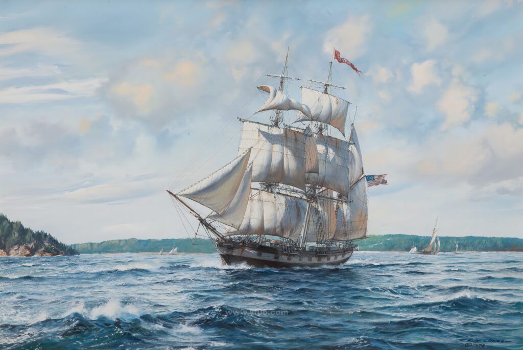 20p帆船类油画集合高清油画打印素材风景5-乙霏美术素材网