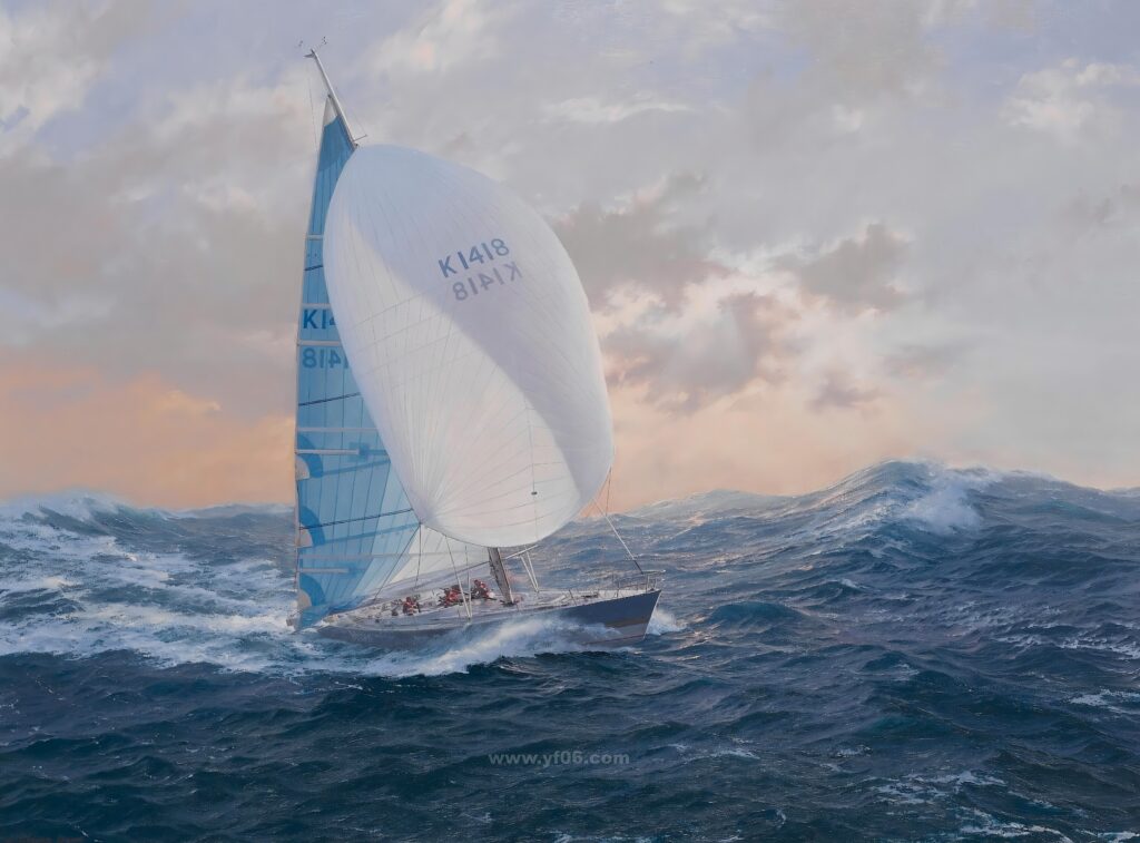 20p帆船类油画集合高清油画打印素材风景1-乙霏美术素材网