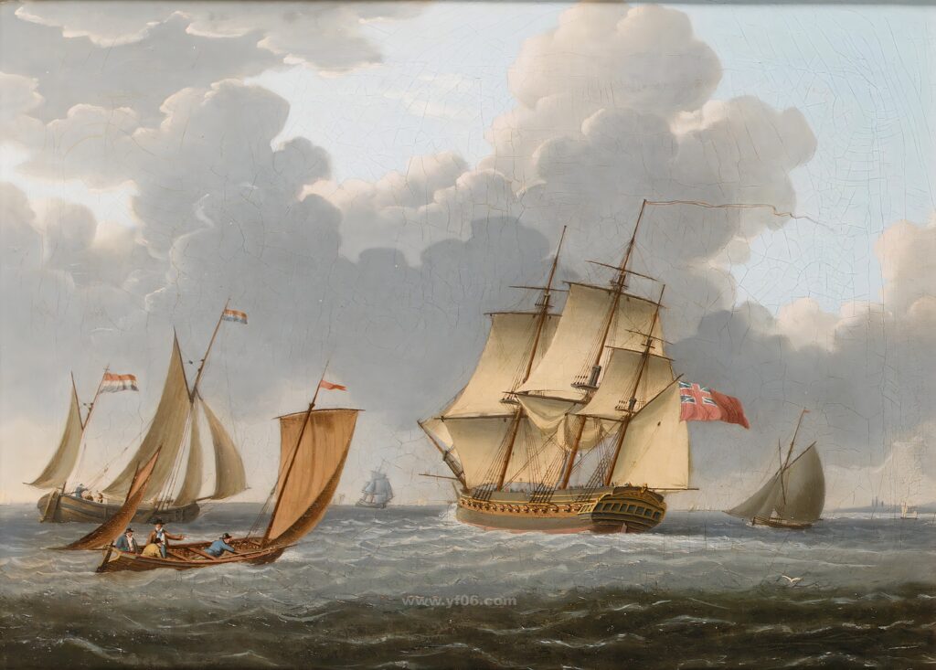 10p帆船类油画集合高清油画打印素材风景16-乙霏美术素材网