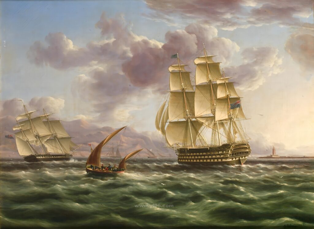 20p帆船类油画集合高清油画打印素材风景14-乙霏美术素材网