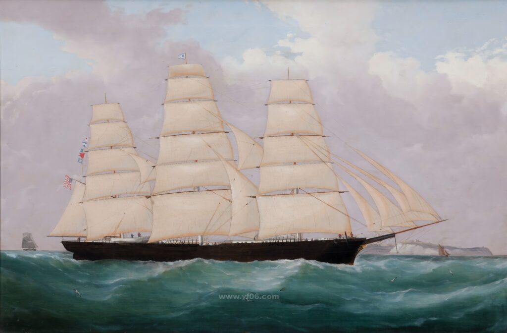 20p帆船类油画集合高清油画打印素材风景13-乙霏美术素材网