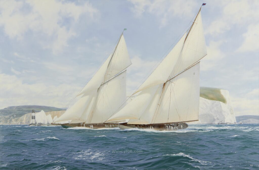 20p帆船类油画集合高清油画打印素材风景9-乙霏美术素材网