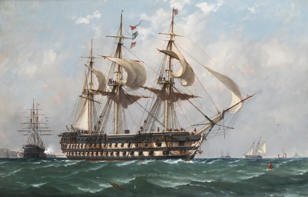 20p帆船类油画集合高清油画打印素材风景10-乙霏美术素材网