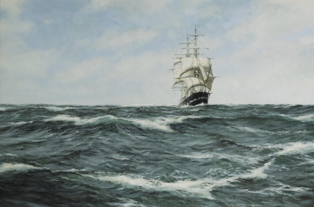 20p帆船类油画集合高清油画打印素材风景10-乙霏美术素材网