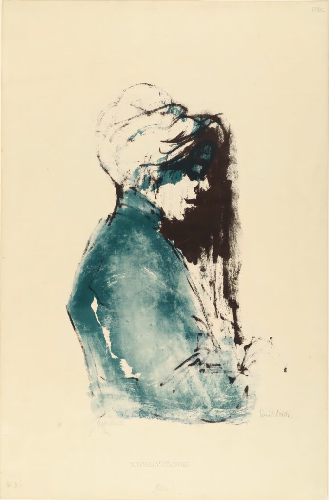 3p埃米尔·诺尔德高清水彩画装饰画素材图下载人物-乙霏美术素材网