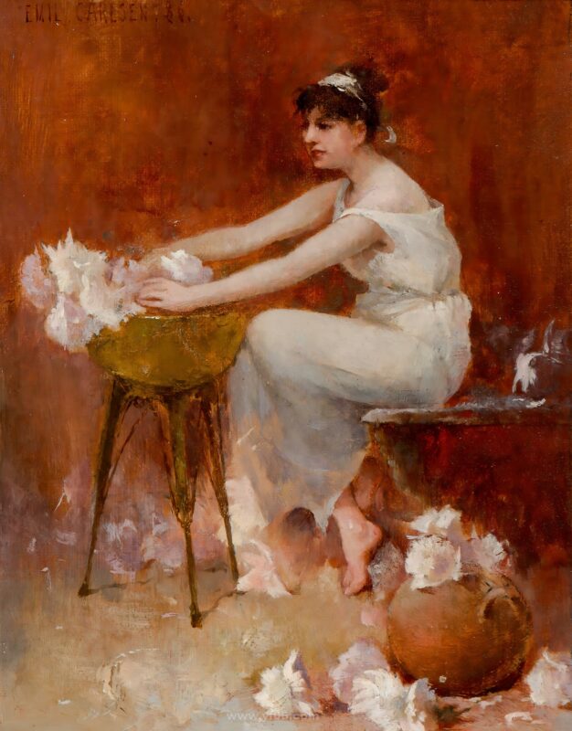 11p埃米尔卡尔森油画高清打印素材风景和人物画-乙霏美术素材网