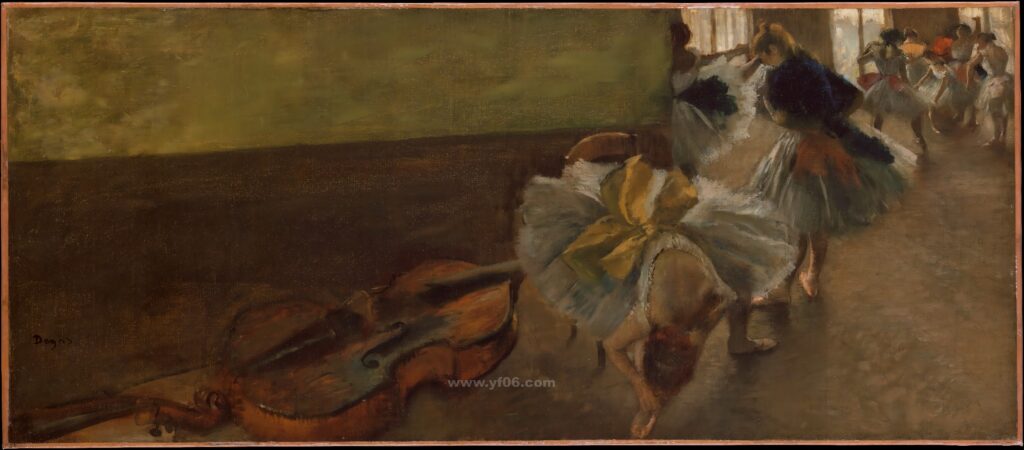 Dancers in the Rehearsal Room with a Double Bass_034605