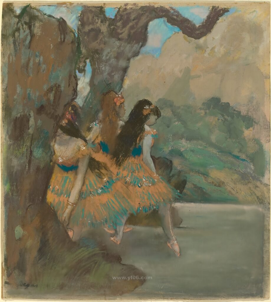 Edgar Degas - Ballet Dancers, c. 1877_033435