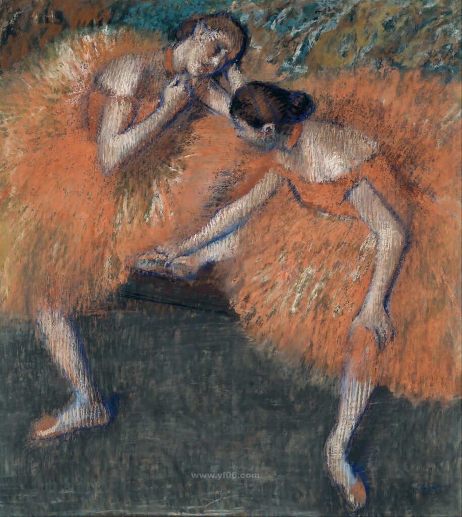 Edgar Degas - Du Dancistoj, 1898_033001