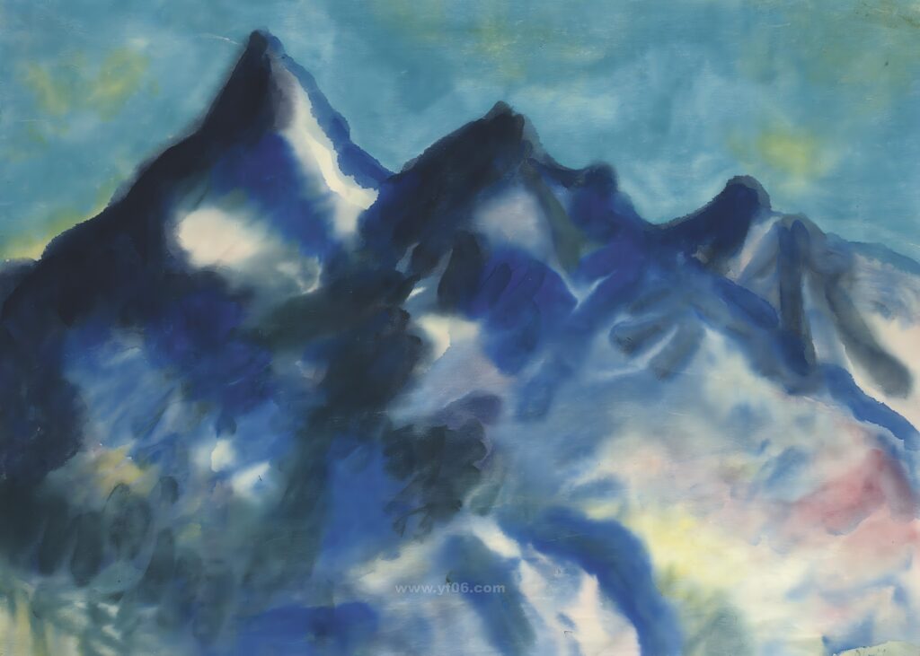 Emil Nolde 1867-1956 Landschaft mit Bergen, Matterhorn_030425