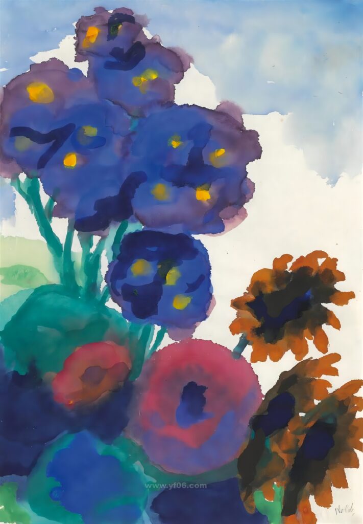 Emil_Nolde_Blumenstilleben_blau_rot_025601