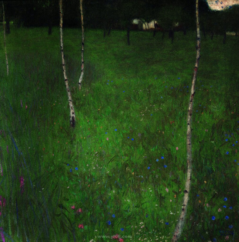 Farmhouse with Birch Trees, 1900