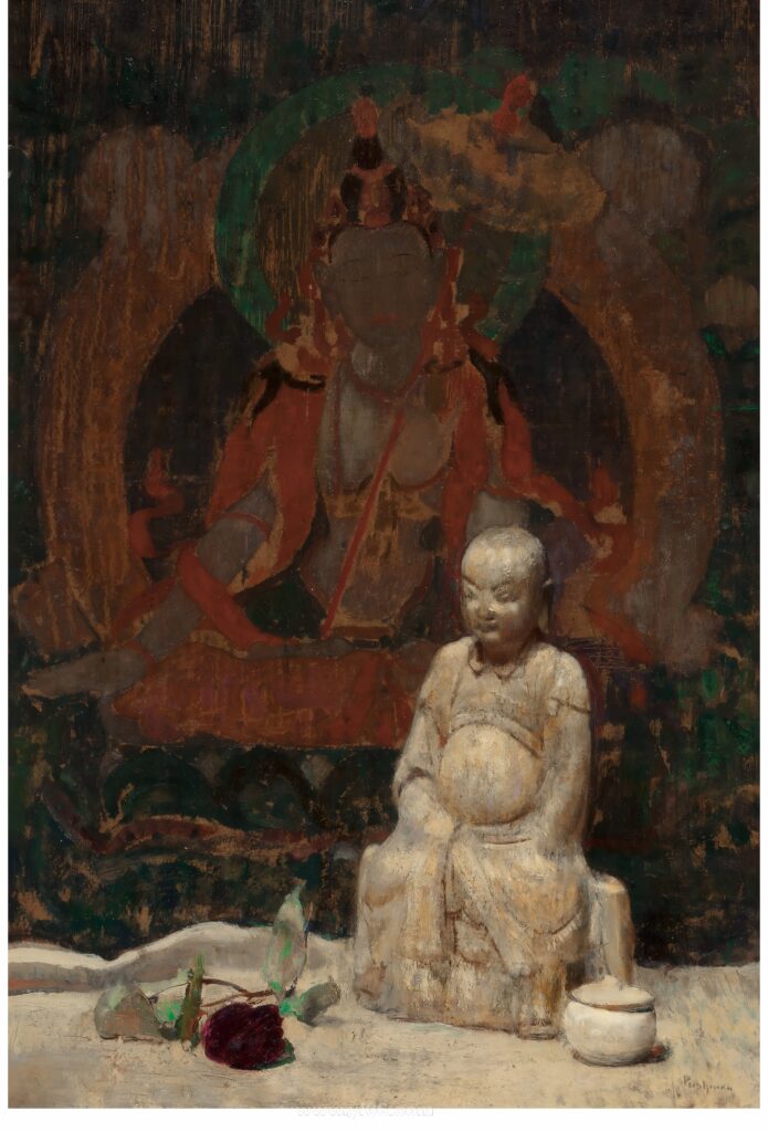 HOVSEP PUSHMAN (American, 1877-1966). Oriental Still Life. Oil on Lot #64145 . _123828