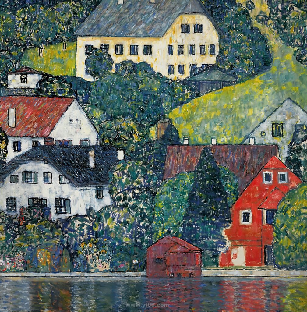 Houses at Unterach on the Attersee, 1916 _072812