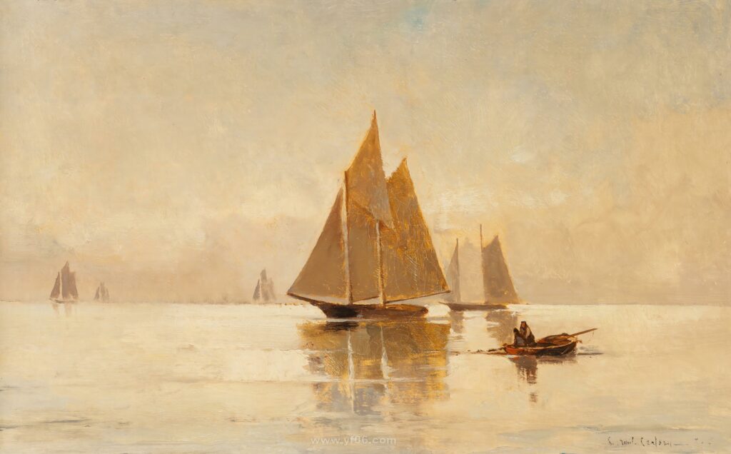 Sailboats in the Evening_100704