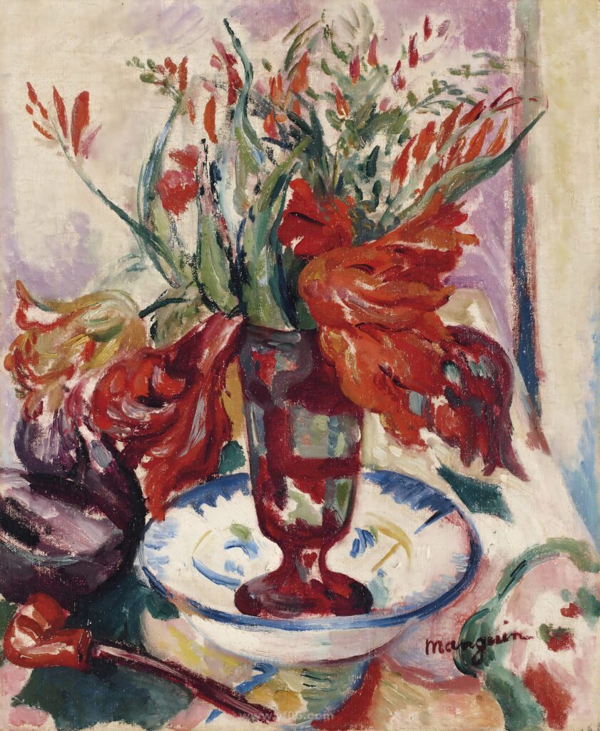Tulips in a Red Glass, 1919_082358