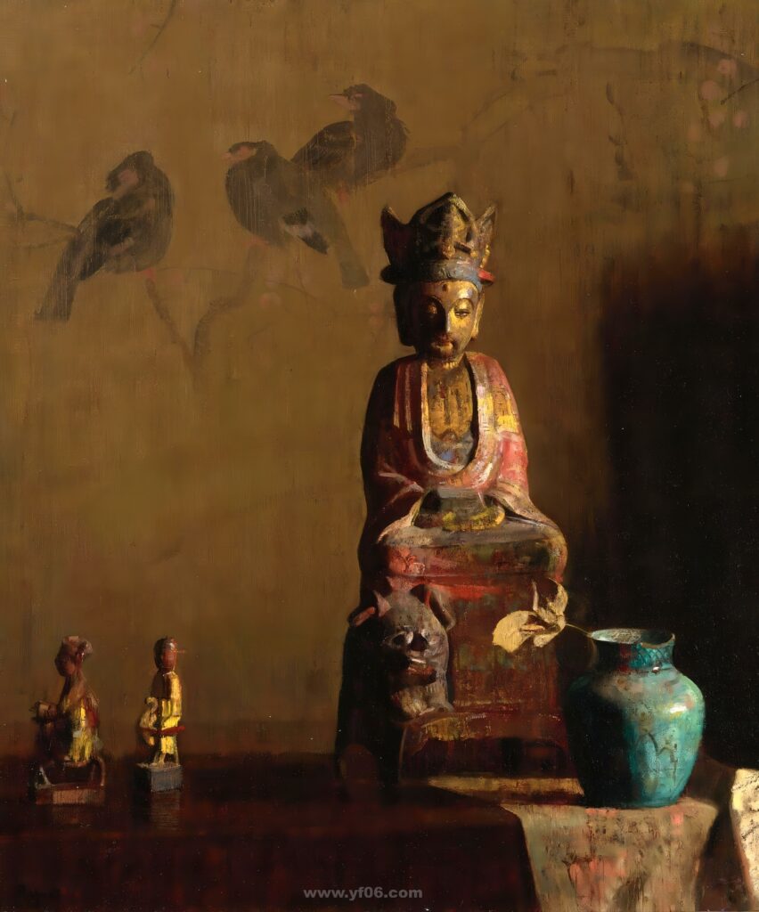 When the Evening Comes, Hovsep Pushman (1877-1966). Still life art, Painting _085707