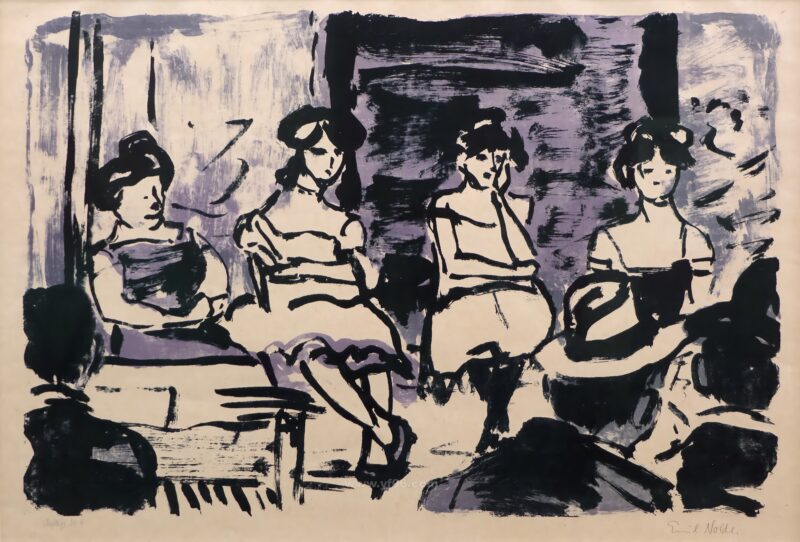 3p埃米尔·诺尔德高清水彩画装饰画素材图下载人物-乙霏美术素材网