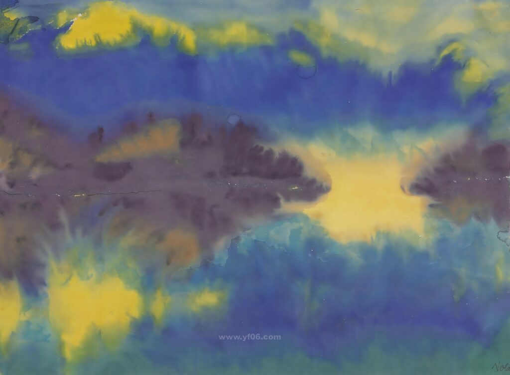 6p埃米尔·诺尔德高清水彩画装饰画素材图下载风景二-乙霏美术素材网