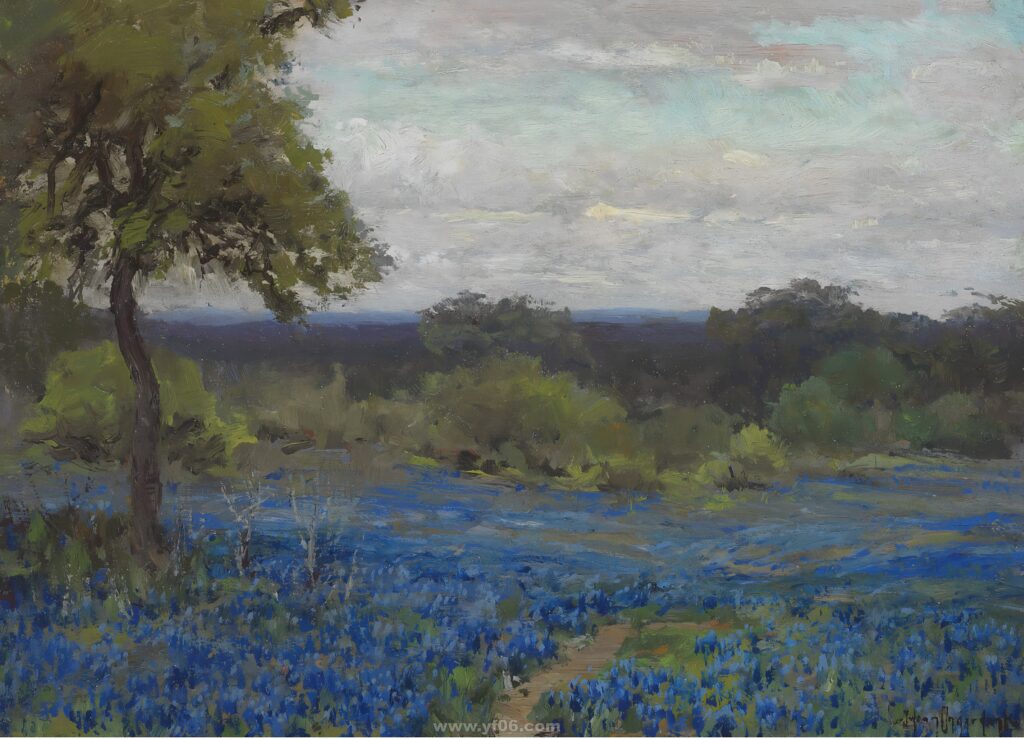 Синие цветы_22.5 х 30.5_д.,м._Частное собрание_114126