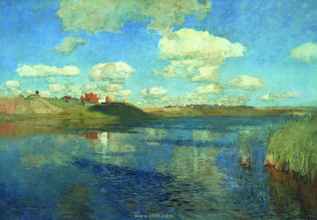 伊萨克.列维坦－湖 淘宝：名画资源店