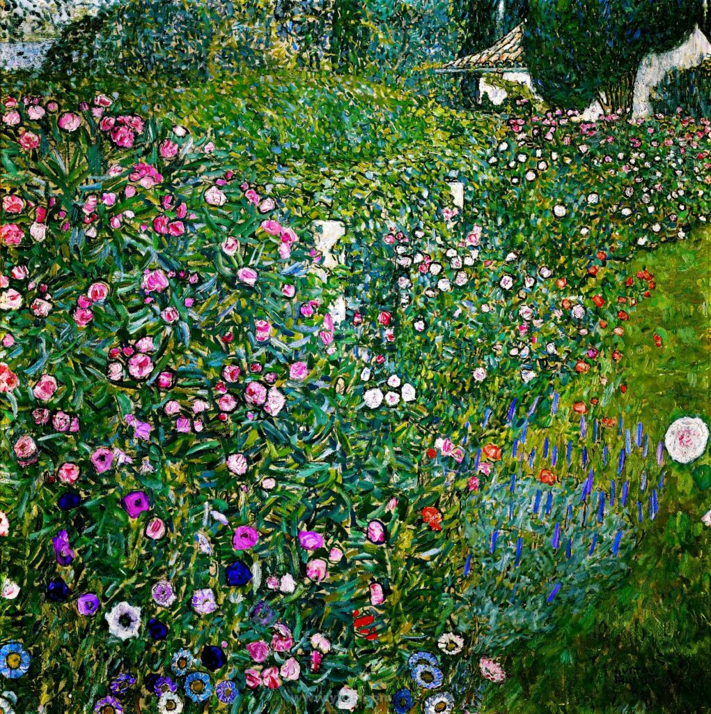 意大利的风景花园 油画 47x47 _075113