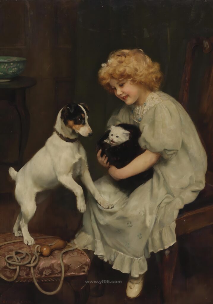 5p亚瑟·埃尔斯利高清油画素材下载动物一-乙霏美术素材网