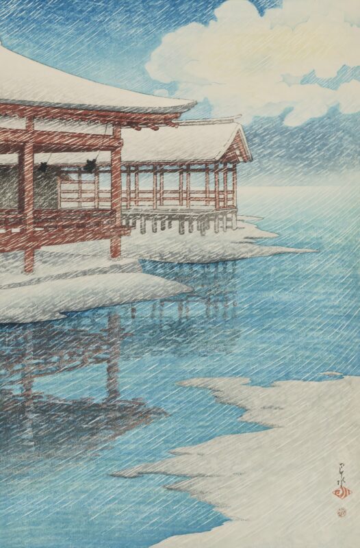 11p川濑巴水浮世绘版画素材高清打印图三-乙霏美术素材网